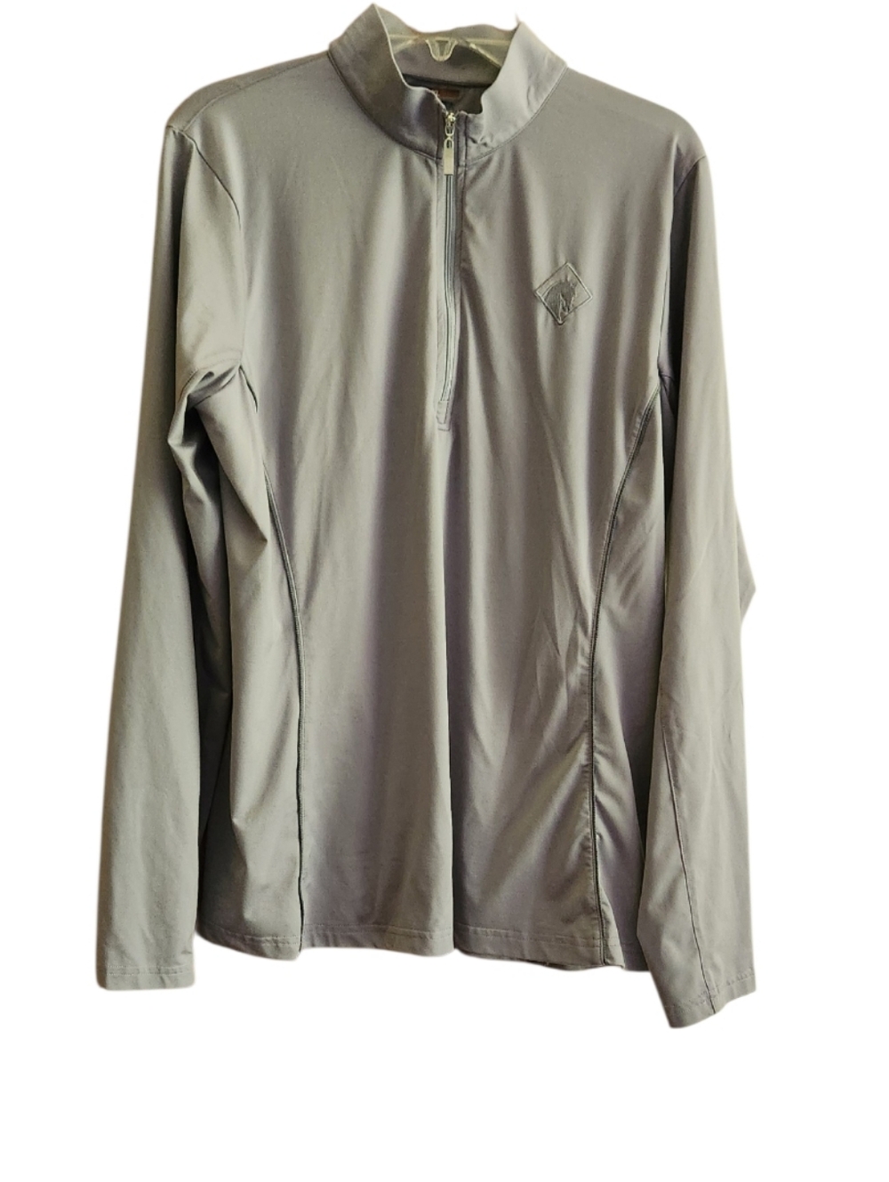 Arista Brio Tek Grey Long-Sleeve Quarter Zip Equestrian Riding Top